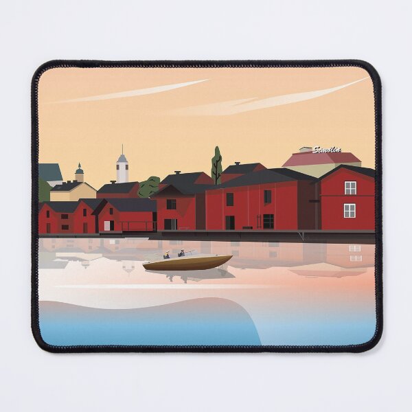 Item preview, Porvoo Finland travel poster designed and sold by Arctic frame studio.