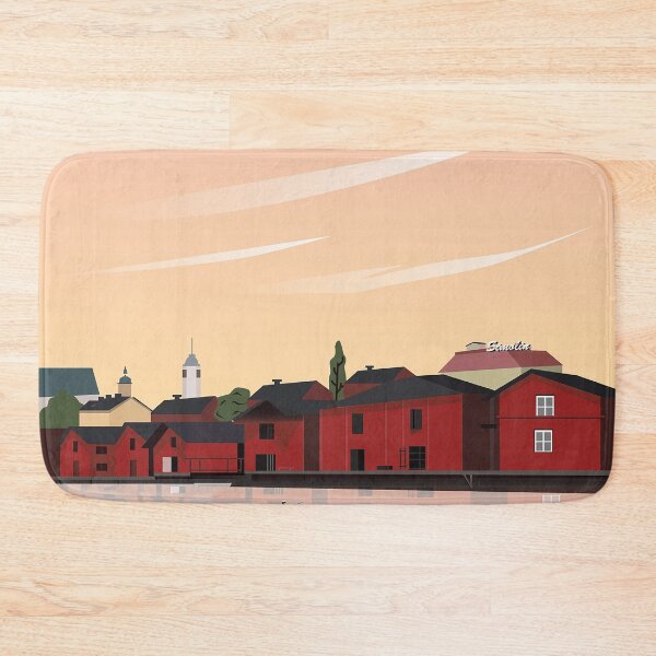 Item preview, Porvoo Finland travel poster designed and sold by Arctic frame studio.