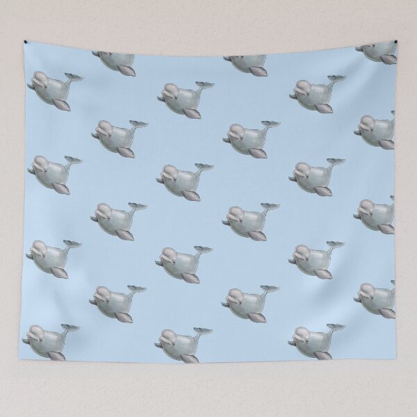Item preview, Beluga Whale Sticker Art Drawing Illustration  designed and sold by Ryan Biddle.