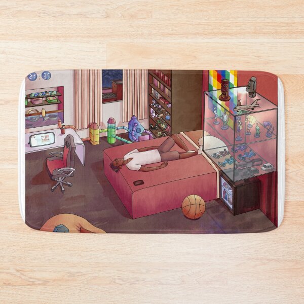 Item preview, Guy chilling in his bedroom designed and sold by croscreates.