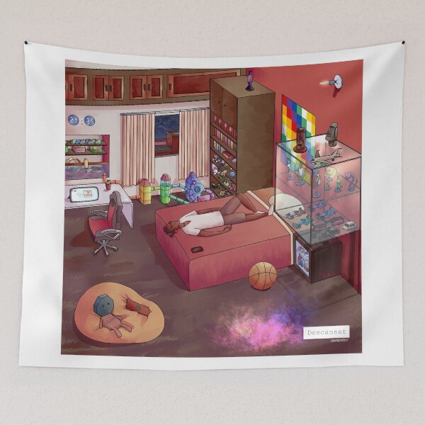 Item preview, Guy chilling in his bedroom designed and sold by croscreates.