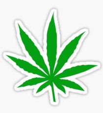 Marijuana Leaf Sticker