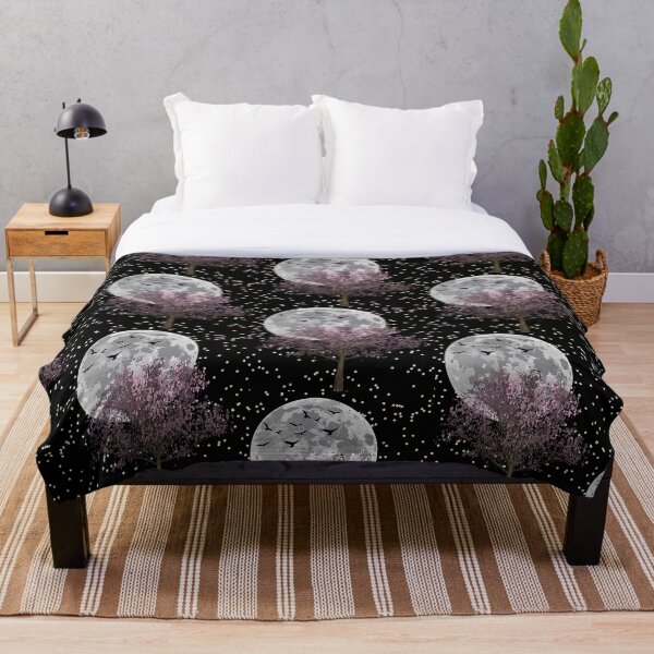 Item preview, Winter full-moon nights with a twist of cherry Blossom tree love  designed and sold by Swagmode.