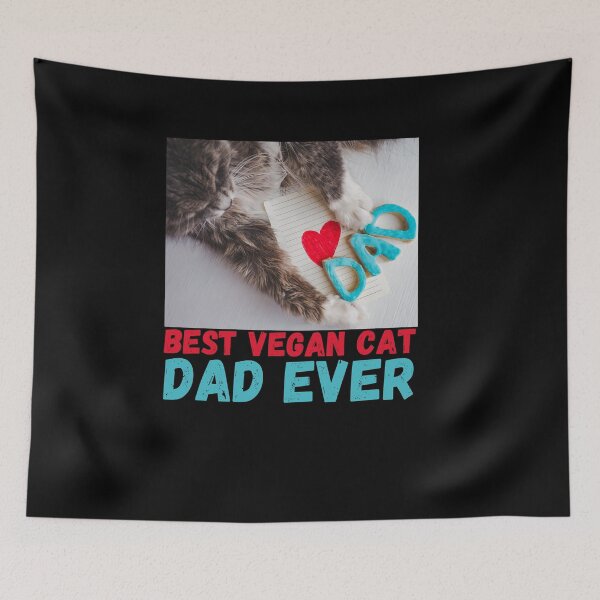 Item preview, Best Vegan Cat Dad Ever designed and sold by laamriya974.