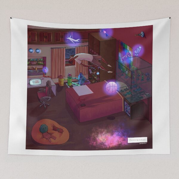 Item preview, Guy levitating in his room designed and sold by croscreates.