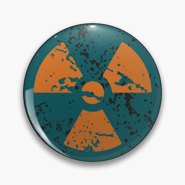 Item preview, Vintage Teal and Orange Radiation Sign Streetwear designed and sold by pallkris.