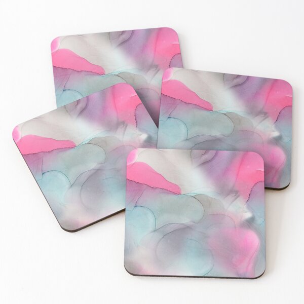 Item preview,  Flowing ink seamless pattern from pale gray to bright pink designed and sold by ANAKOTO.