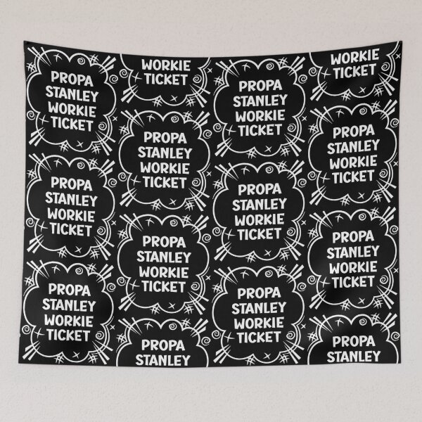 Artikelvorschau, PROPA STANLEY WORKIE TICKET ein freches Design für Leute aus Stanley im Nordosten Englands entworfen und verkauft von robimerch.