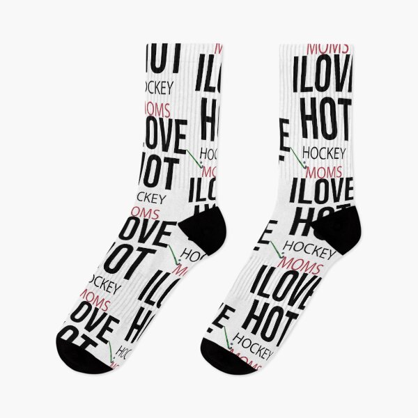 Item preview, I Love Hot Hockey Moms,Hockey Mom Mothers Day designed and sold by so01.