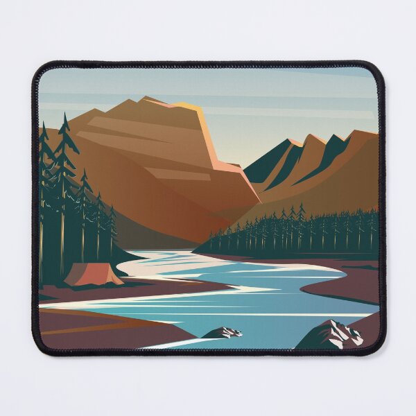 Item preview, Rocky Mountain travel poster designed and sold by Arctic frame studio.