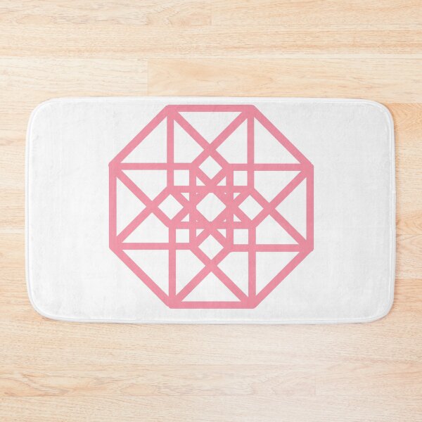 Item preview, Pink Hypercube outline designed and sold by Maths-4-Nerds.