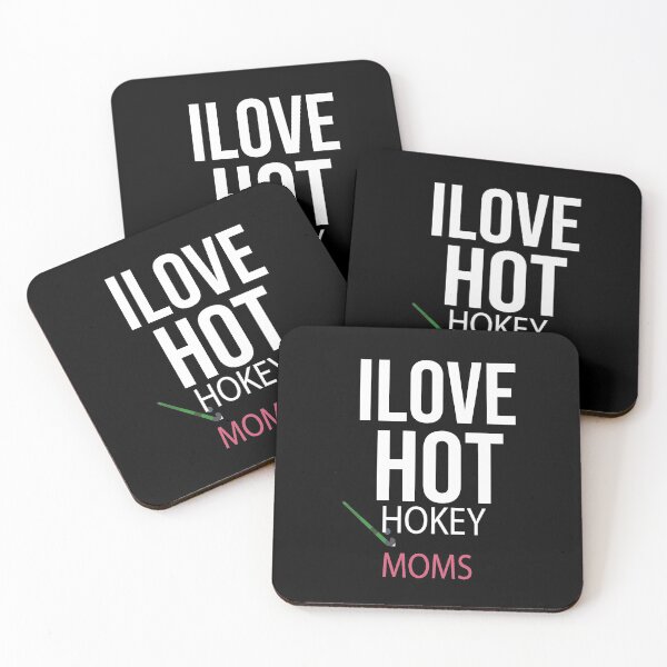 Item preview, I Love Hot Hockey Moms,Hockey Mom Mothers Day designed and sold by so01.