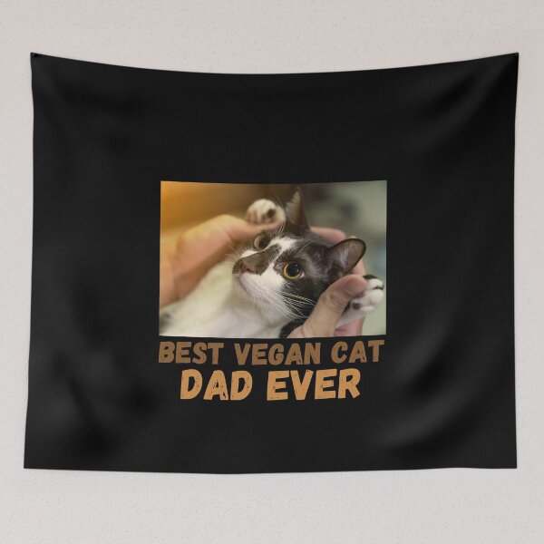 Item preview, Best Vegan Cat Dad Ever designed and sold by laamriya974.