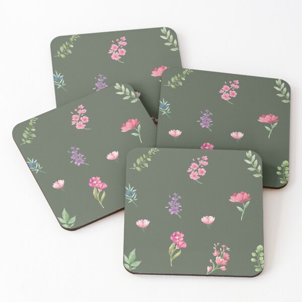 Item preview, Mixed Watercolor Green Leaves and Mixed Flowers designed and sold by silviaol.
