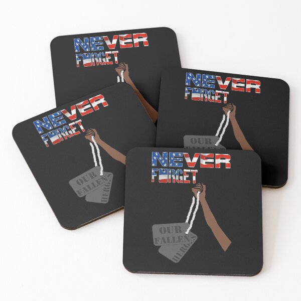 Item preview, Never Forget Our Fallen Heroes African American raised arm designed and sold by allmarkmade.