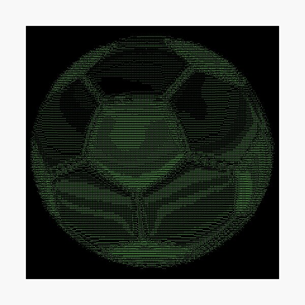 "Soccer Ball emoji Ascii Art" Photographic Print for Sale by typon