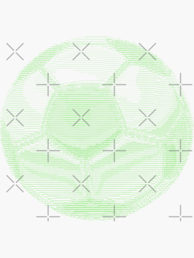 "Soccer Ball emoji Ascii Art" Sticker for Sale by typonquotes Redbubble