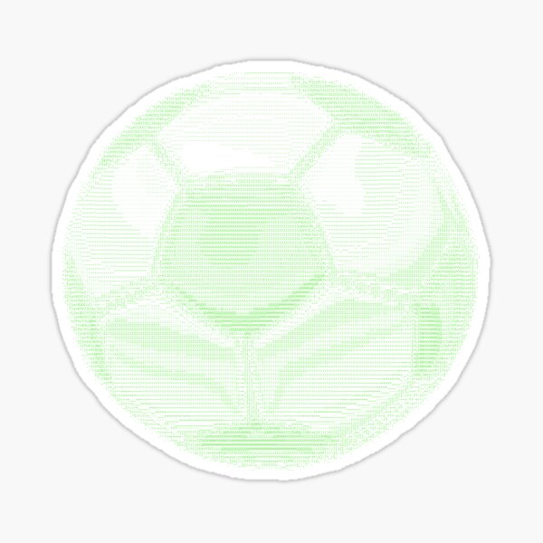 "Soccer Ball emoji Ascii Art" Sticker for Sale by typonquotes Redbubble