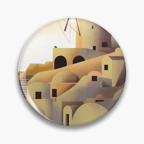 Item preview, Santorini  Greeece travel poster. designed and sold by Arctic frame studio.
