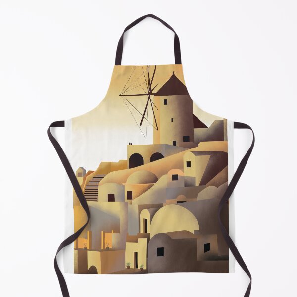 Item preview, Santorini Greeece travel poster. designed and sold by Arctic frame studio.
