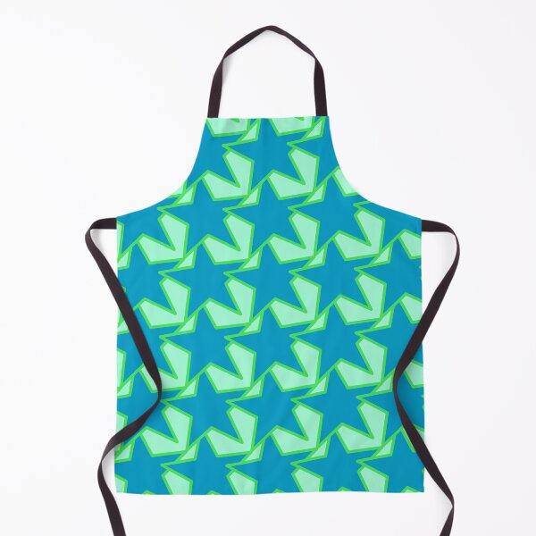 Item preview, Modern Star Geometric Pattern, Jade Green and Blue designed and sold by Marymarice.