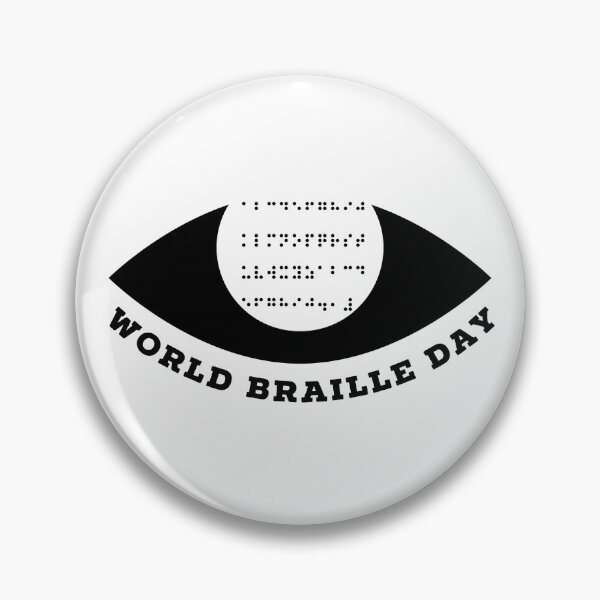 Item preview, World Braille Day January 4th For Blind Men and Women designed and sold by Baboki.