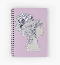 Cuaderno de espiral Marie Antoinette Rococo Ship pelo