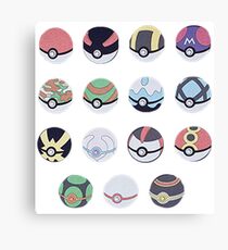 Pokemon Balls Canvas Print