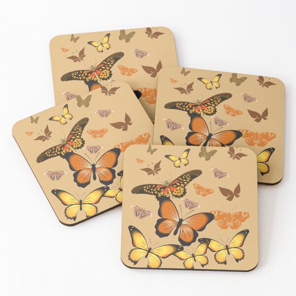 Item preview, ORANGE  BUTTERFLIES - MARIPOSA designed and sold by Kwayako.