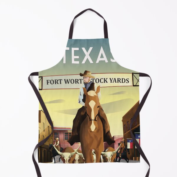 Item preview, texas fort worth stockyards poster designed and sold by Arctic frame studio.