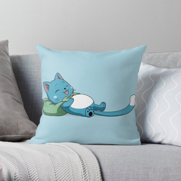 Fairy Tail Happy Throw Pillow