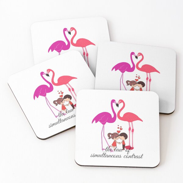 Item preview, Funny Contrast Flamingoes in love designed and sold by Hinny8.