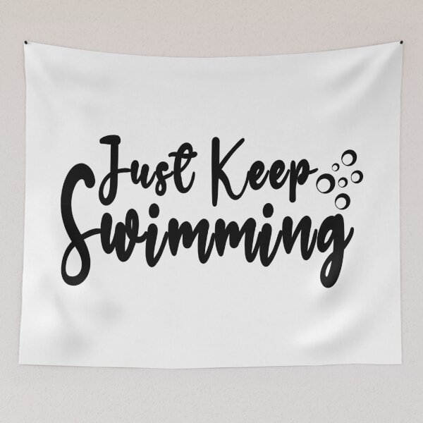 Item preview, Swimmer Quote|Just Keep Swimming designed and sold by yousseftalat2.