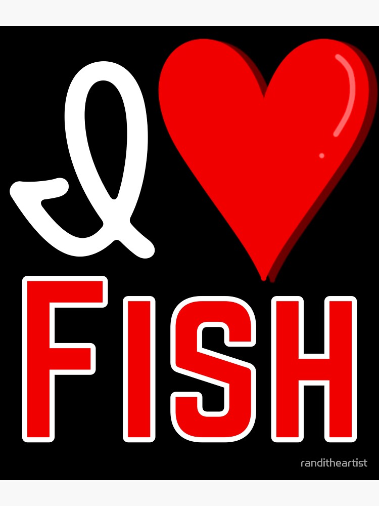 Love to fish Stickers, Unique Designs