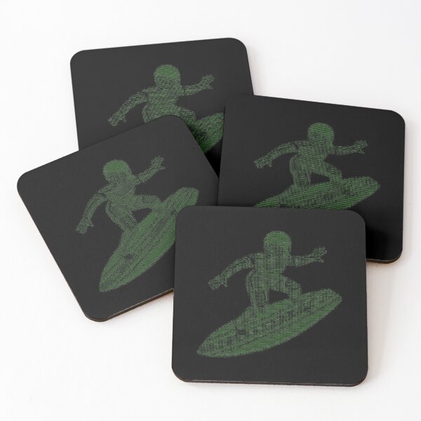 Item preview, surfer emoji Ascii Art designed and sold by CodingStore  ★★★★★.