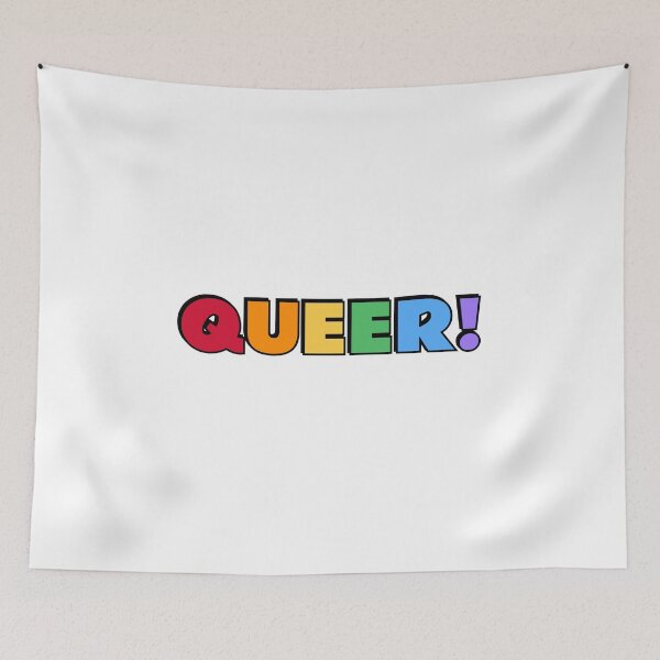 Item preview, QUEER rainbow colors designed and sold by Inspirationmotivation.