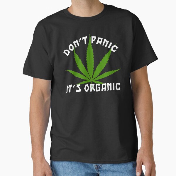 Artikel-Vorschau von Lustiger Cannabis nicht Panik Es ist Bio, designt und verkauft von MarijuanaTshirt.