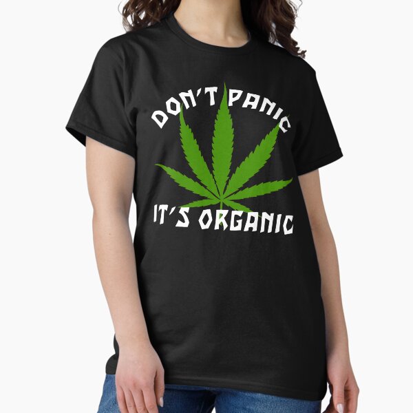 Artikel-Vorschau von Lustiger Cannabis nicht Panik Es ist Bio, designt und verkauft von MarijuanaTshirt.