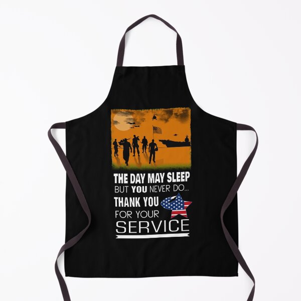 Item preview, The Day May Sleep But You Never Do - Thank You For Your Service Saluting Star designed and sold by allmarkmade.