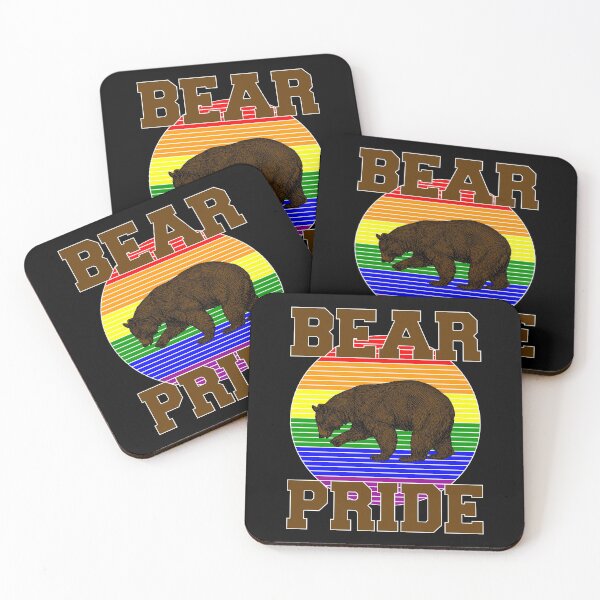 Item preview, Bold Bear Pride Design with a Brown Bear designed and sold by LthrDaddyBear.