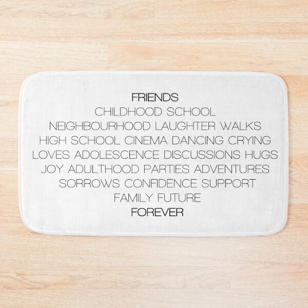 Item preview, Friends forever (black letters) designed and sold by RebelPurpleGirl.