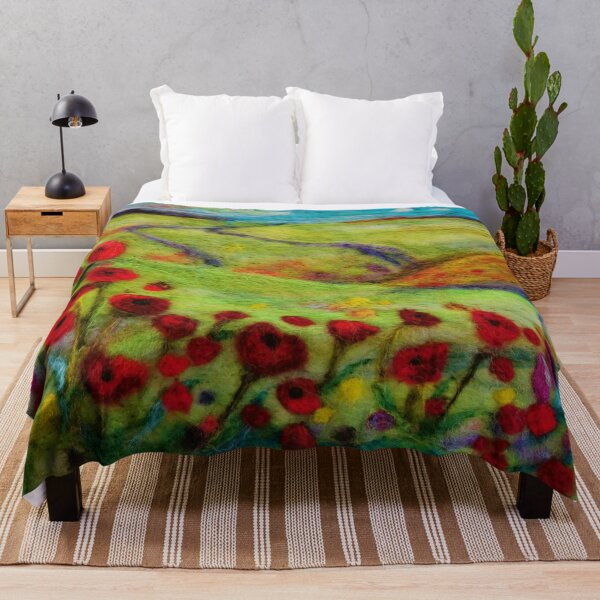 Item preview, Poppy Field floral design Redbubble clothing and home accessories designed and sold by Winnie Tam.
