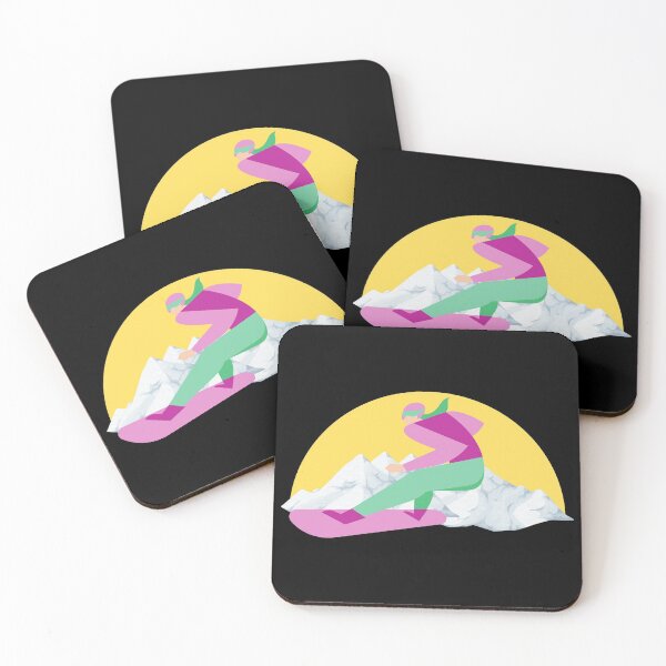 Item preview, Snowboarding into the Sunset with Mountains designed and sold by Cardinal Designs.