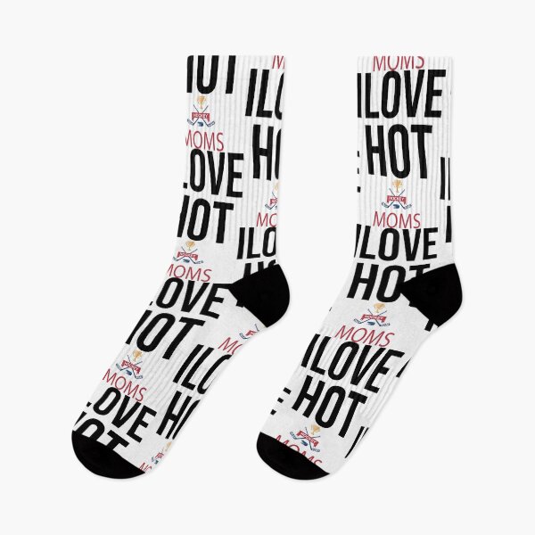 Item preview, I Love Hot Hockey Moms,Hockey Mom Mothers Day designed and sold by so01.