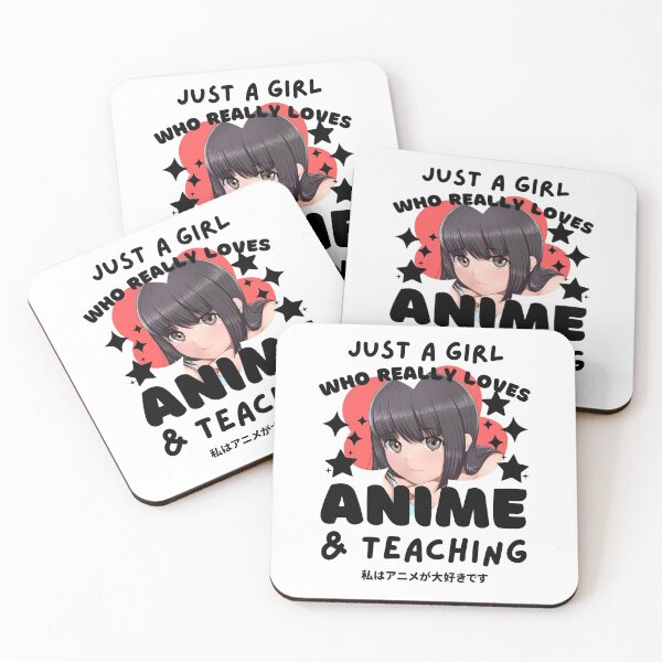 Item preview, JUST A GIRL WHO LOVES ANIME AND TEACHING designed and sold by TeyMank.