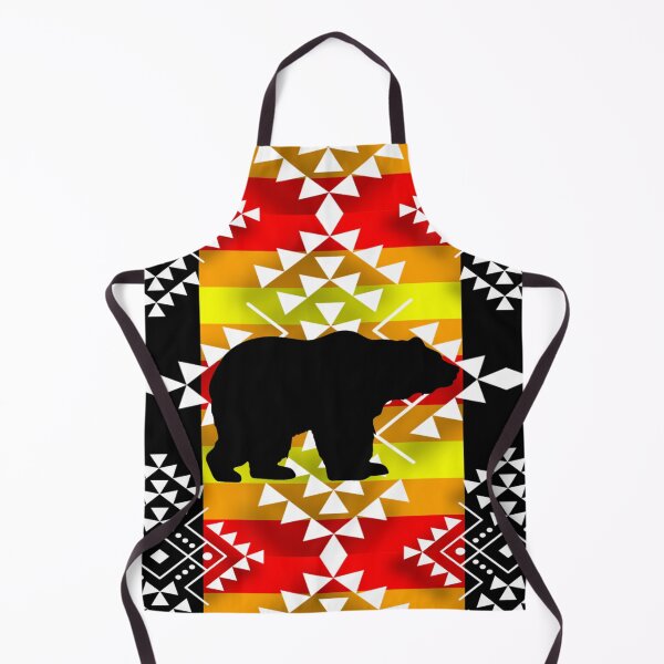 Item preview, White / Black Native Bear Print designed and sold by JMWCD.