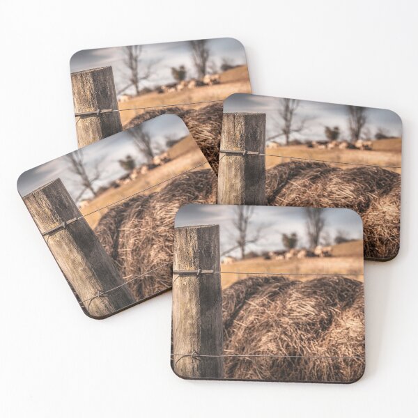 Item preview, Fencepost Hay And Cattle On The Hill designed and sold by Jim Love.