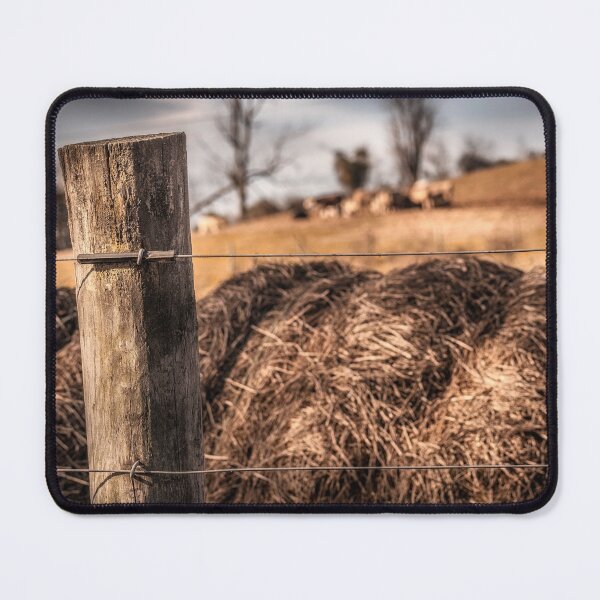 Item preview, Fencepost Hay And Cattle On The Hill designed and sold by Jim Love.