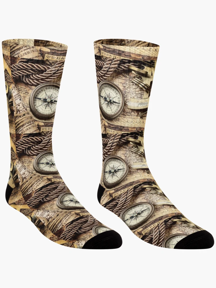 Thumbnail 3 of 5, Socks, Compass designed and sold by Isch.