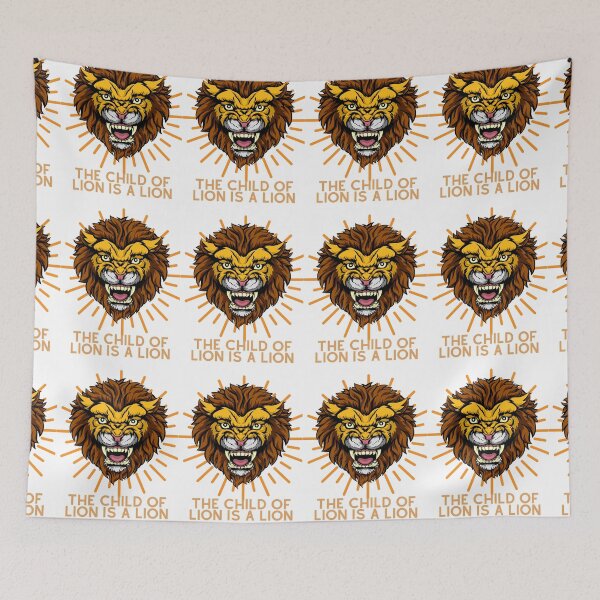 Item preview, Funny Lions Proverb: The child of the lion is a lion designed and sold by Hinny8.